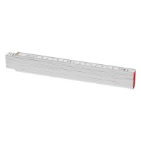 BAU, foldable ruler, 2 m, white