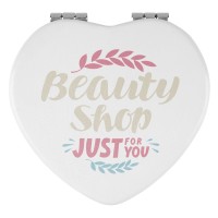 LOVELY HEART, mirror, white