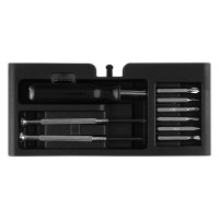 FIXER, screwdriver with changeable bits, black