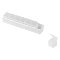 CLINIC, plastic box, white