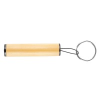 WICK, bamboo key holder with led lamp, beige