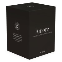 AMORE, scented candle, black