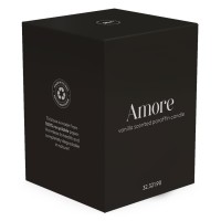AMORE, scented candle, white