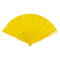 PATTAYA, hand fan, yellow