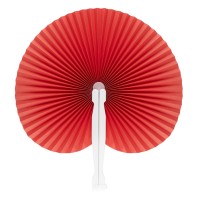 BORA BORA, hand fan, red