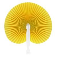 BORA BORA, hand fan, yellow