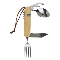 BONK, multifunctional cutlery set, 6 functions, beige