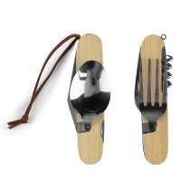 BONK, multifunctional cutlery set, 6 functions, beige