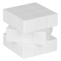 REBUS, folding cube, white