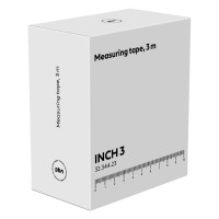 INCH 3, measuring tape, 3m, royal blue