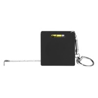 BRICK, key holder with measuring tape, 1 m, black