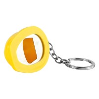 COP, key holder with bottle opener, yellow