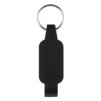 CLIPER, key holder with bottle opener, black