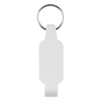 CLIPER, key holder with bottle opener, white