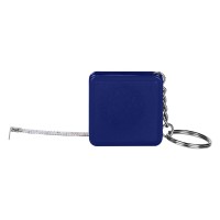 MILE, key holder with measuring tape, 1 m, blue