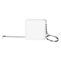 MILE, key holder with measuring tape, 1 m, white