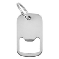 IZZY, key holder with bottle opener, silver