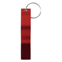 BARMEN, key holder with bottle opener, red