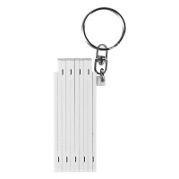RULER, key holder with foldable ruler, 0.5 m, white