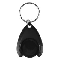 TOKEN, key holder with shopping cart token, black