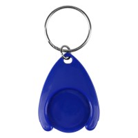 TOKEN, key holder with shopping cart token, royal blue
