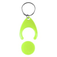 TOKEN, key holder with shopping cart token, kiwi