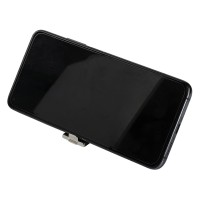 AXIS, key holder with mobile phone holder, shiny metal