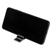 PROP, key holder with mobile phone holder, shiny metal