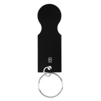 CAST, key holder with shopping cart token, black