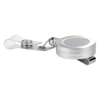 NOMIO, plastic id card holder, silver