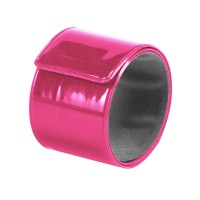 FUNPLASTIC, flexible reflective wristband, neon pink