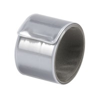 FUNPLASTIC, flexible reflective wristband, silver
