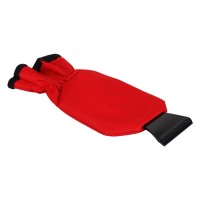 ICELAND, scraper for snow and ice, with a glove, red