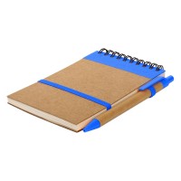 ORGANIC, notebook with pen, blue
