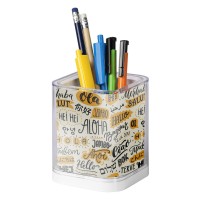 SCATOLA, pen stand, transparent