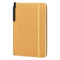 NATURA, notebook with pen, beige