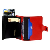 STARK, wallet with rfid protection, red