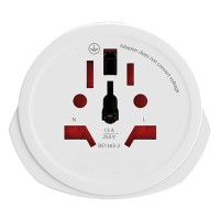 WORLD TO EUROPE, world travel adapter, white