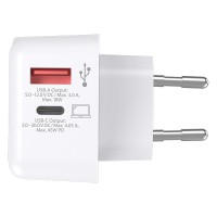 EU USB CHARGER AC 45PD, wall charger 45w, white