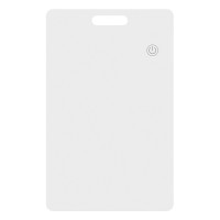 DERAX CARD, find my card, rechargable, white