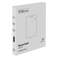 DERAX CARD, find my card, rechargable, white