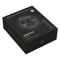 GROOVE, wireless stereo earbuds, black