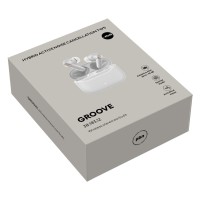 GROOVE, wireless stereo earbuds, gray