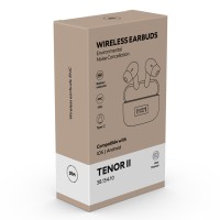 TENOR II, wireless stereo earbuds, black