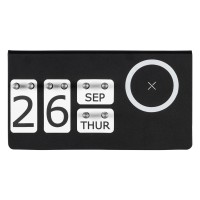 INTEGRAL, magnetic perpetual desk calendar and wireless charger, 15w, black