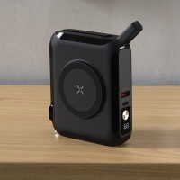 BARACUDA PRO, magnetic universal travel charger laptop power bank, 15.000 mah, pd 65w, black