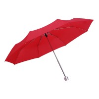 SUPER MINI, foldable umbrella, manual opening, red