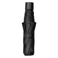 SUPER MINI BLACK, foldable umbrella, manual opening, black