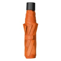 SUPER MINI BLACK, foldable umbrella, manual opening, orange