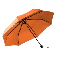 SUPER MINI BLACK, foldable umbrella, manual opening, orange